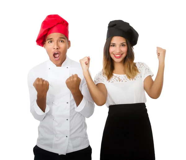 Chef couple — Stock Photo, Image