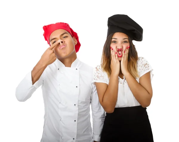 Chef couple — Stock Photo, Image