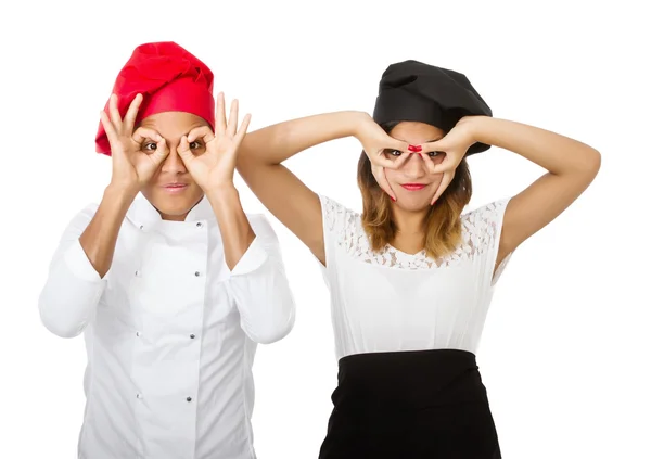 Chef couple — Stock Photo, Image