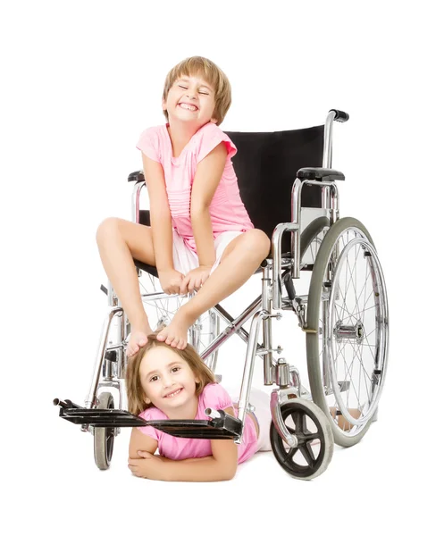 Momento feliz para chica con discapacidad — Foto de Stock