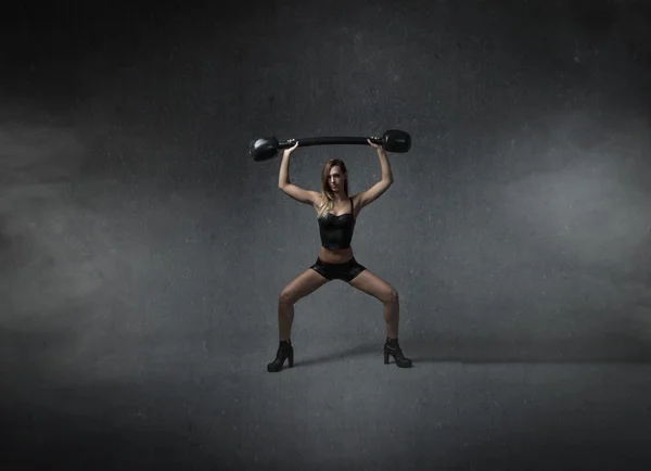 Woman made weights — Stock Photo, Image