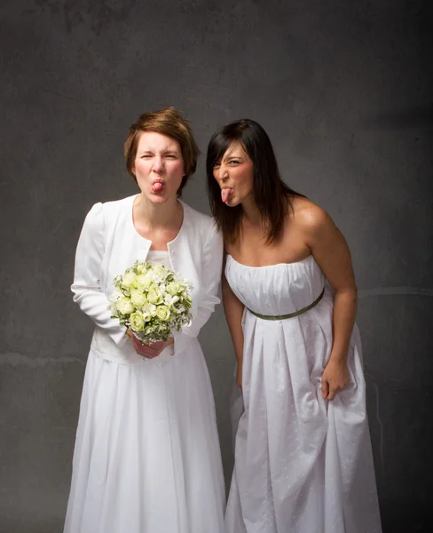 Brides made tongues — Stock Photo, Image
