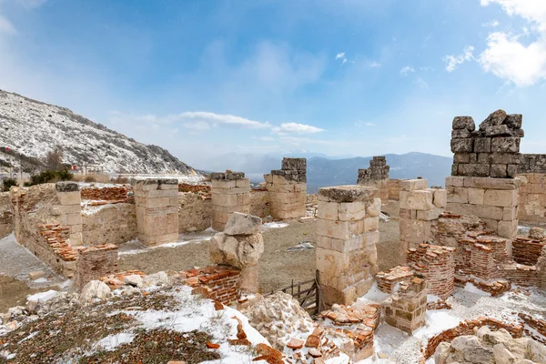 Tornaterem Üdvözöljük Sagalassoson Isparta Turkey Látogasson Terjeszkedő Romjai Sagalassos Magas — Stock Fotó