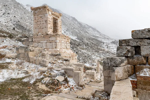 Witamy Sagalassos Isparta Turcja Aby Odwiedzić Rozległe Ruiny Sagalassos Wysoko — Zdjęcie stockowe