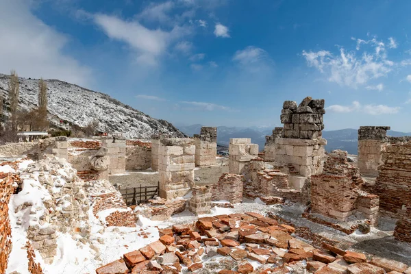 Tornaterem Üdvözöljük Sagalassoson Isparta Turkey Látogasson Terjeszkedő Romjai Sagalassos Magas — Stock Fotó