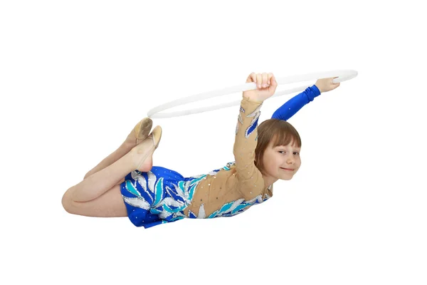 Girl gymnast — Stock Photo, Image