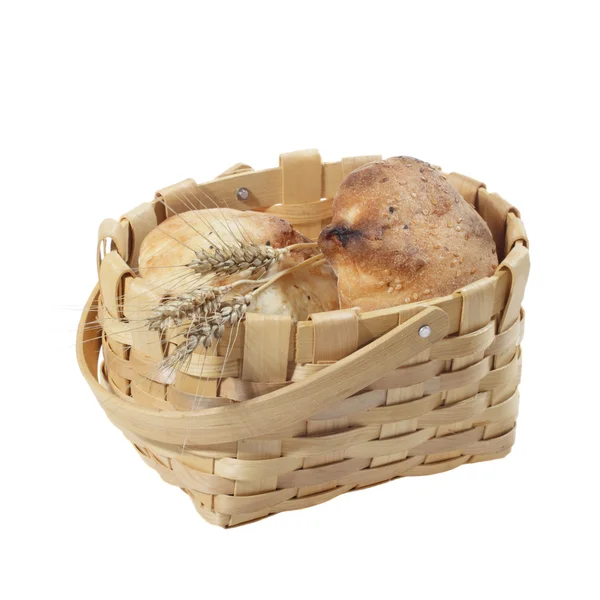 Bread in basket — Stock Photo, Image