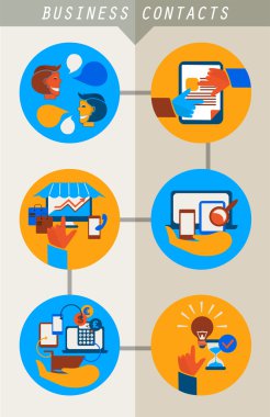 iş ilgili kişi Infographic.