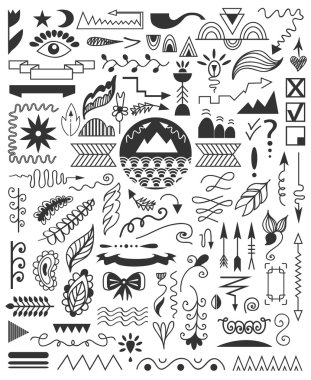 çizilmiş öğeleri el.