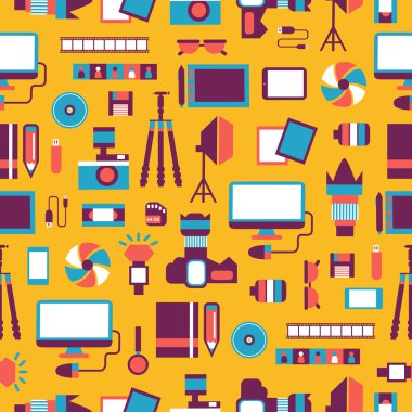 Fotoğraf ekipmanları ile Seamless Modeli.