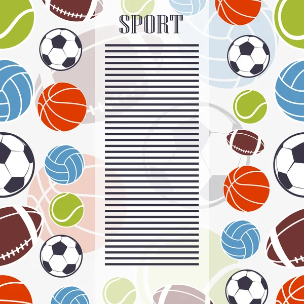 Sportlicher Hintergrund. — Stockvektor