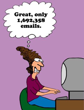 Huge Email Overload clipart
