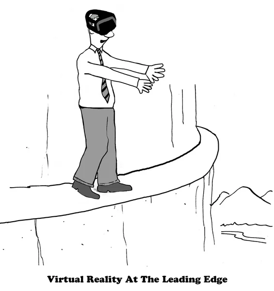 Uso de la realidad virtual — Foto de Stock