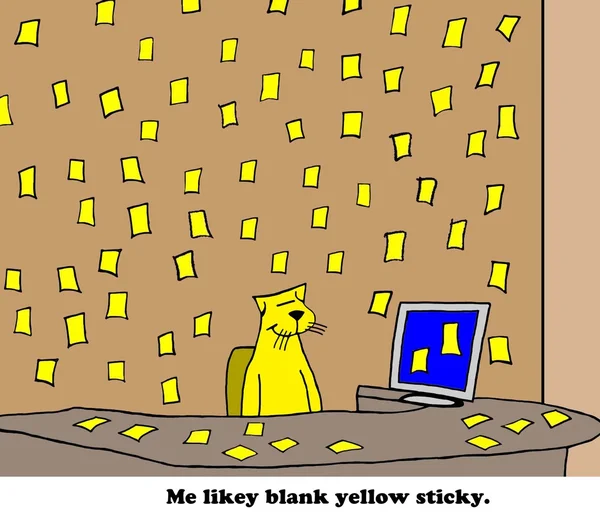 Blank Sticky Notes — Stock Photo, Image