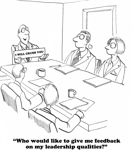 Líder não quer feedback — Fotografia de Stock