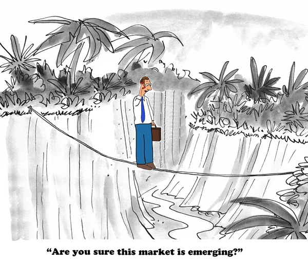 Explorando um mercado emergente — Fotografia de Stock