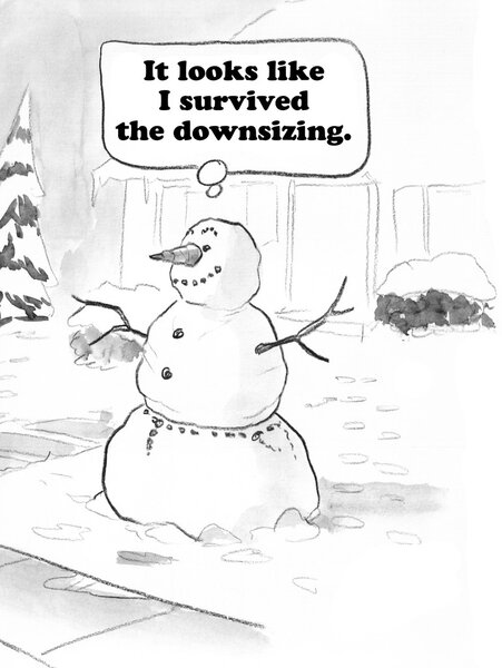 Relief about downsizing