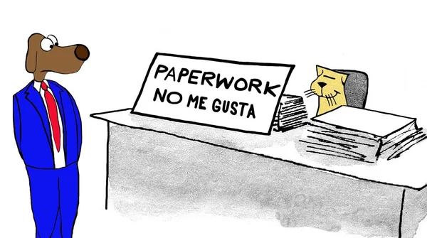 No me gusta el papeleo — Foto de Stock