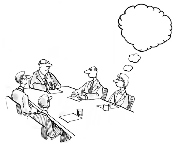 Empresários em reunião tranquila — Fotografia de Stock