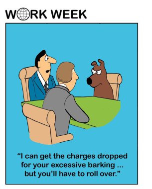 Dog has been cited for excessive barking. clipart