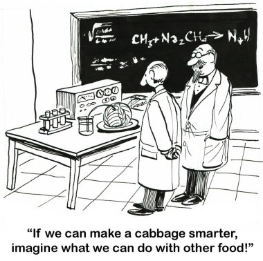 Scientists are making a cabbage smarter.               clipart