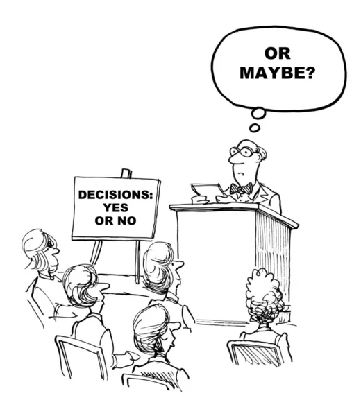 Seminarium podejmowania decyzji — Zdjęcie stockowe