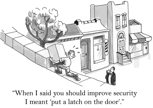 Улучшение безопасности — стоковый вектор