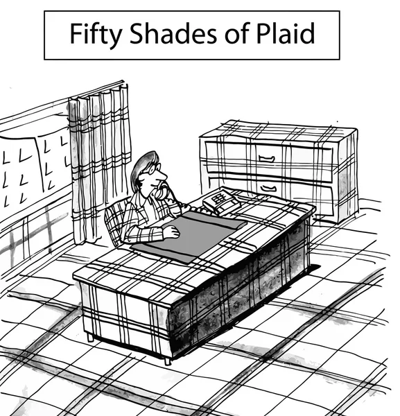 Pięćdziesięciu odcienie Plaid — Wektor stockowy