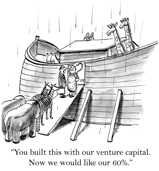 Venture capital wants cut — Wektor stockowy