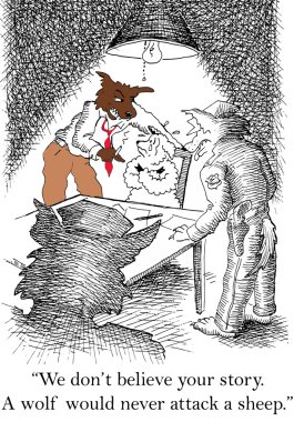 Kurt koyun asla saldırdı