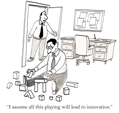 Play leads to innovation clipart