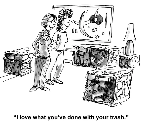 Love trash — Stock Vector
