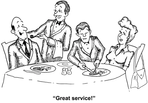 Goede service — Stockvector