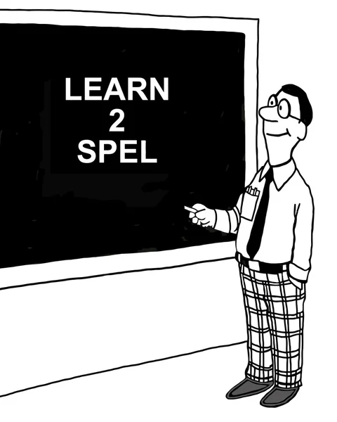 Apprendre 2 Spel — Image vectorielle