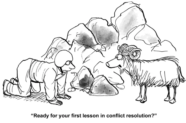 (Vector) Conflict Resolution — Stock Vector