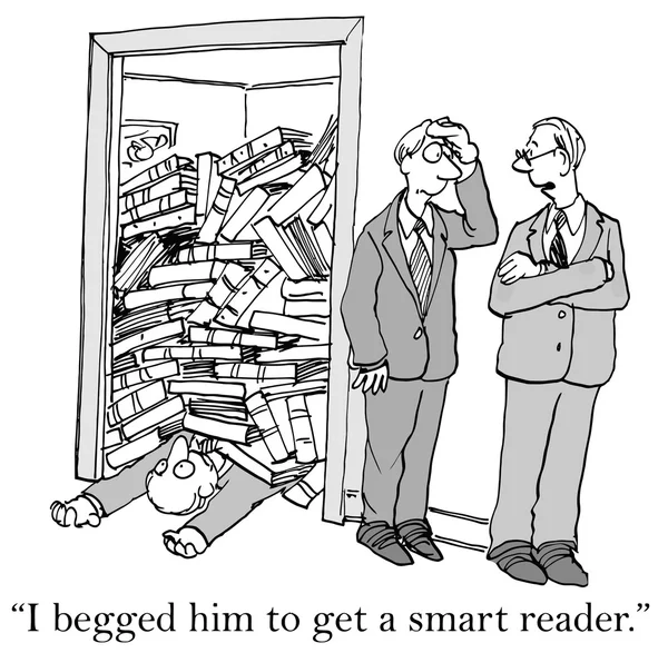(Vettore) Smart Reader — Vettoriale Stock