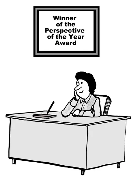 Auszeichnung "Perspektive des Jahres" — Stockvektor