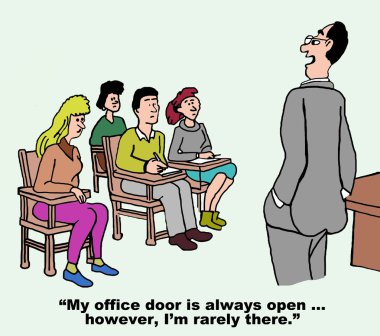 Öğretmeni Profesör öğrencilere söyleyerek