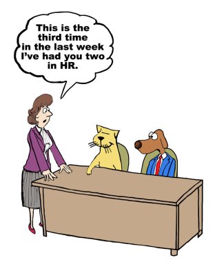 İK işkadını karikatür