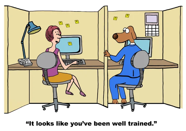 Cão bem treinado —  Vetores de Stock