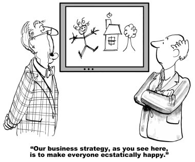 Our business strategy clipart