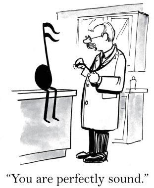 Doktor bir nota davranıyor