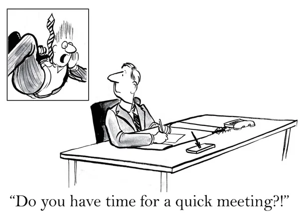 Haben Sie Zeit für ein Meeting? — Stockvektor