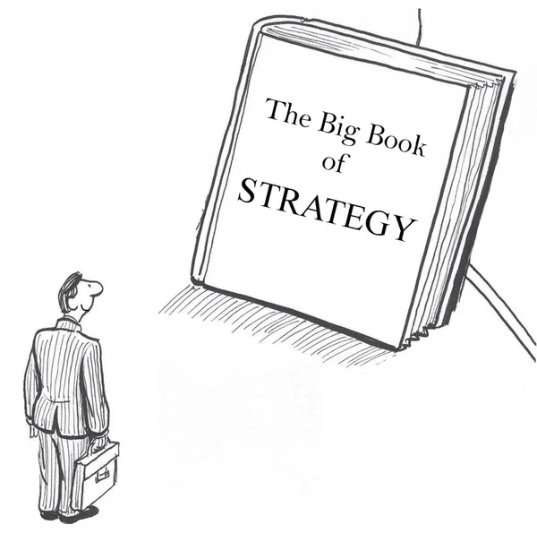 Strateji büyük kitap — Stok Vektör