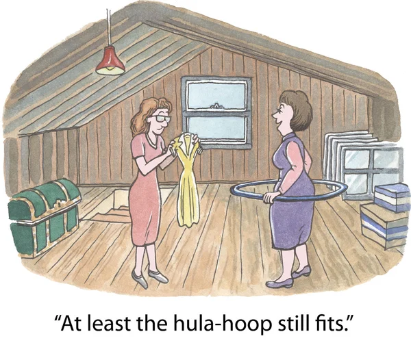 Hula-Hoop fortfarande passar — Stock vektor