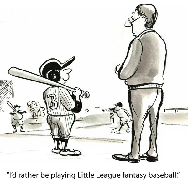 Little League beisebol —  Vetores de Stock