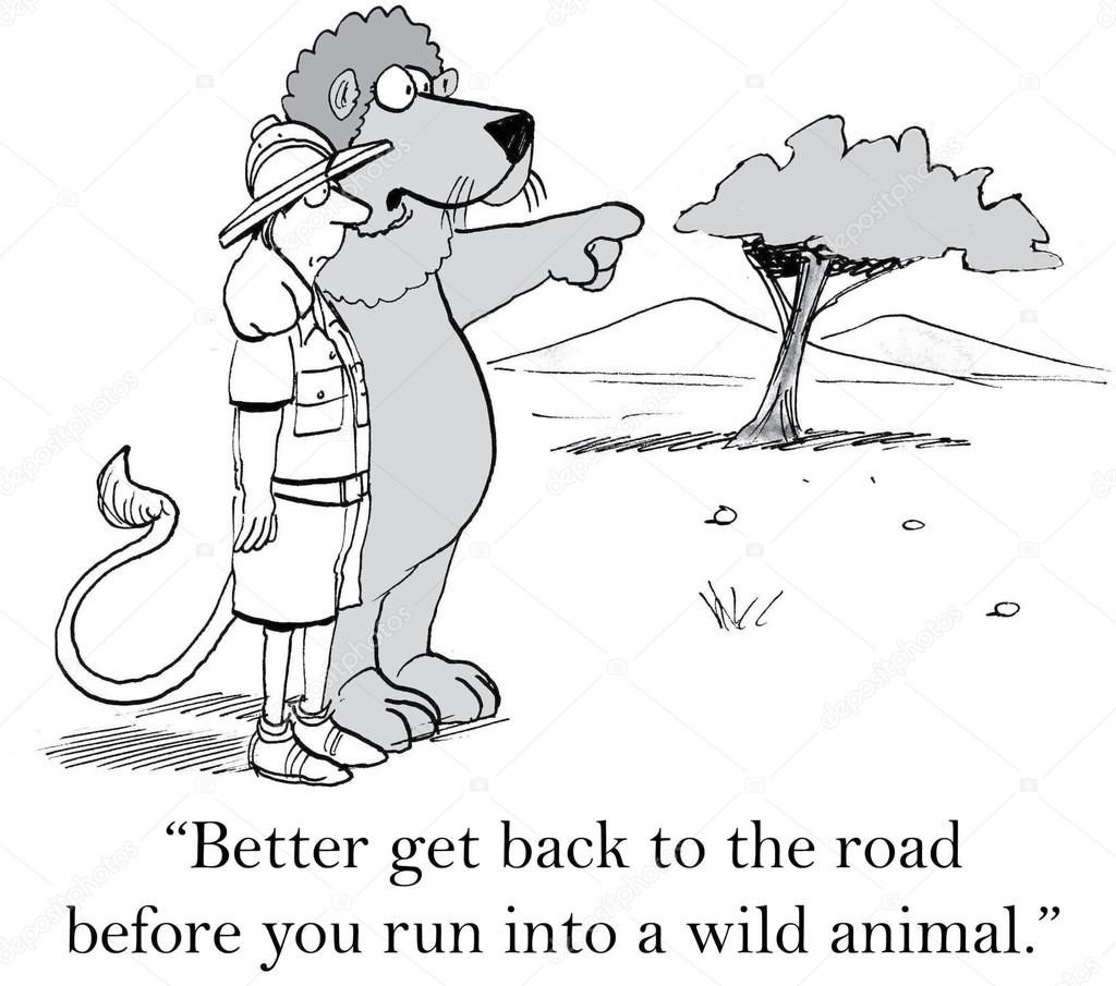 You don't want to wander off the road