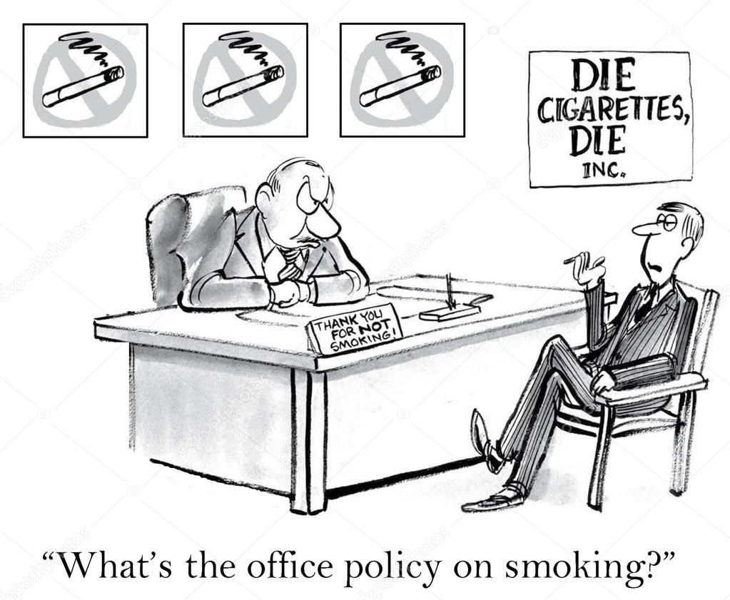 Office policy for smoking executive.