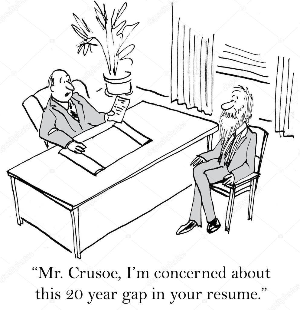 Robinson Crusoe has gap in resume