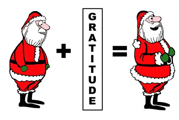 Santa and Gratitude — Φωτογραφία Αρχείου